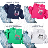 Bow Left Chest Monogrammed Gildan Sweatshirt