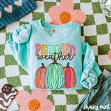Pumpkin Weather Comfort Color Adult Sweatshirts