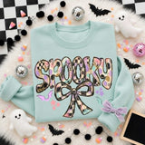 Conquette Bow Spooky Comfort Color Sweatshirts
