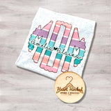 MOM With Children Names (Short Sleeved)