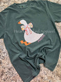 Mama Goose Quilted Embroidered T-Shirt