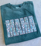 Mama Appliqué Embroidered ( Comfort Colors Sweatshirt )