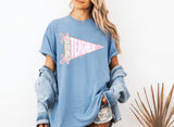 (Jerzees Brand) Preppy pennant flag back to school T-shirts