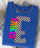 Custom Checker Teams T-Shirts (comfort color tees)