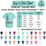 Pre-K Through 5th Youth Comfort Color T-Shirts
