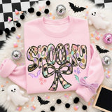 Conquette Bow Spooky Comfort Color Sweatshirts
