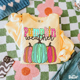 Pumpkin Weather Comfort Color Adult Sweatshirts