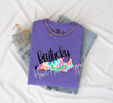 Kentucky Floral State Printed T-Shirt