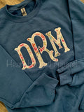 Floral Fishtail Monogramed Sweatshirt