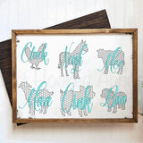 Barnyard Animals Embroidered Shirts