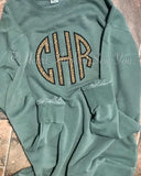Monogramed Leopard/Cheetah Applique