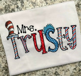 Custom Dr Seuss Teacher Tee